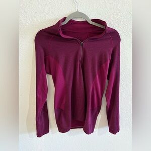 Patagonia Magenta Quarter-Zip Fleece